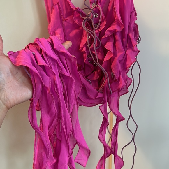 Femme Bustier Top Fuchsia/Pink - Picture 7 of 10